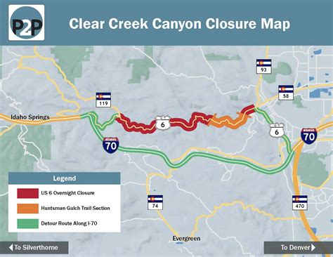 U.S. 6 closed overnight through Clear Creek Canyon for road construction